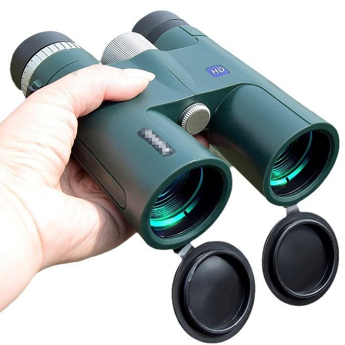 跨境双筒望远镜12x42绿色高清高倍专业户外装备HD光学望眼镜