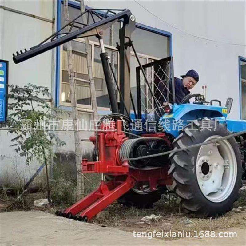 四轮拖拉机改装绞磨机 电力牵引绞磨四轮 手扶拖拉机绞磨腾飞电力