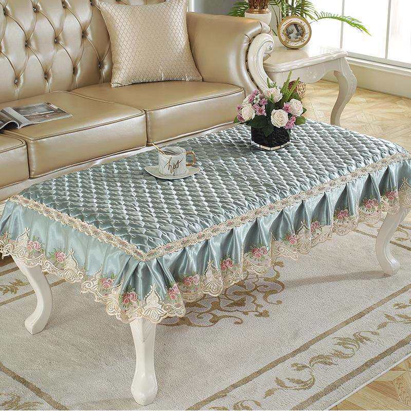 茶几垫桌布布艺套罩长方形欧式蕾丝餐桌布客厅网红电视柜盖布桌垫