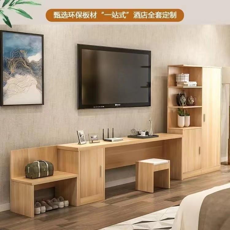 酒店电视柜宾馆行李柜组合家具专用公寓酒店标间出租房简约衣柜图片