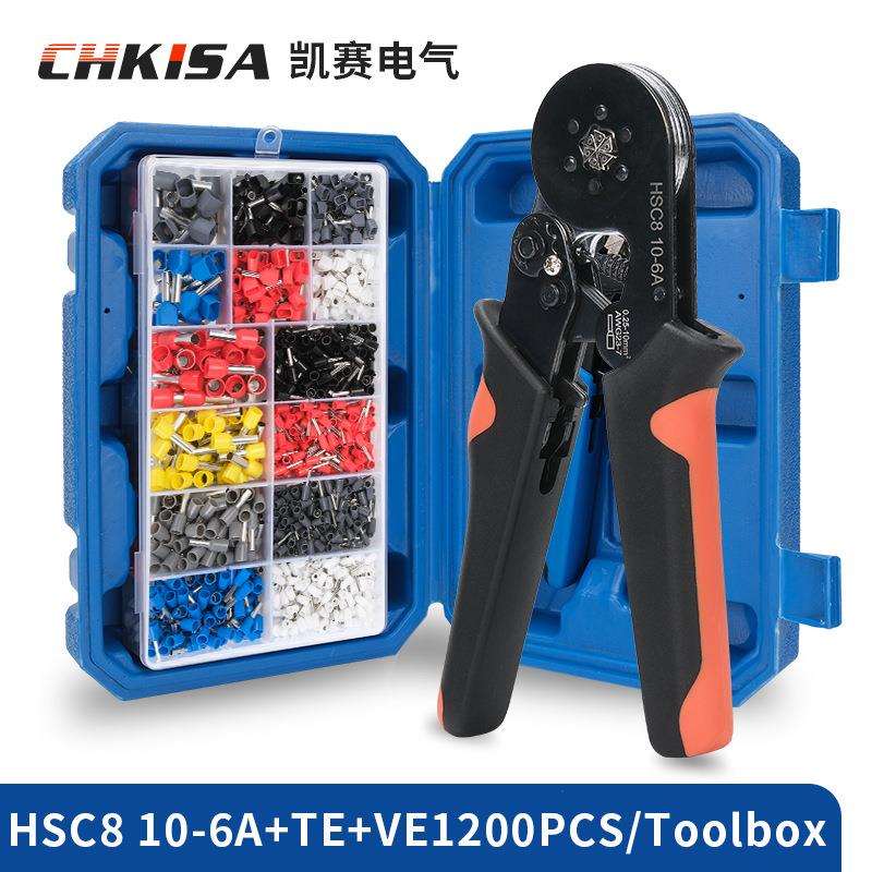 跨境接线端子连接器工具压接钳套装TE+VE12000.HSC8 6-4A 10-6A
