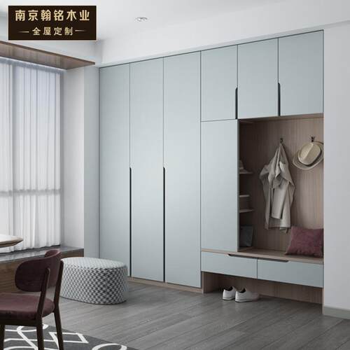 南京翰铭实木衣柜定制整体衣帽间衣柜定做全屋定制卧室装修