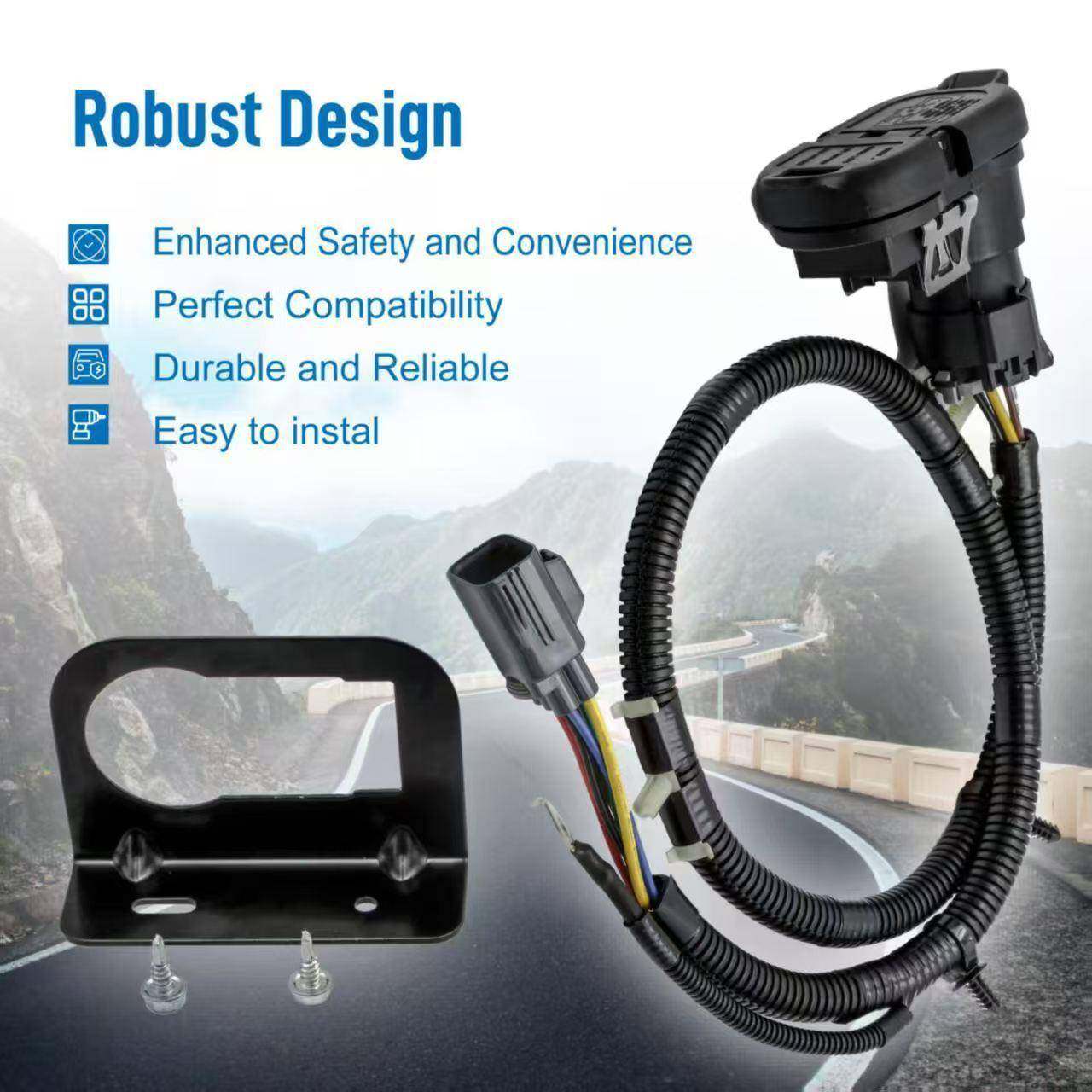 CK4T-13B576-KE带铁架4-7针拖车牵引线束连接器套件,畜牧/养殖物资,畜牧/养殖器械,淘宝优惠券,粉丝福利购,淘宝优惠卷