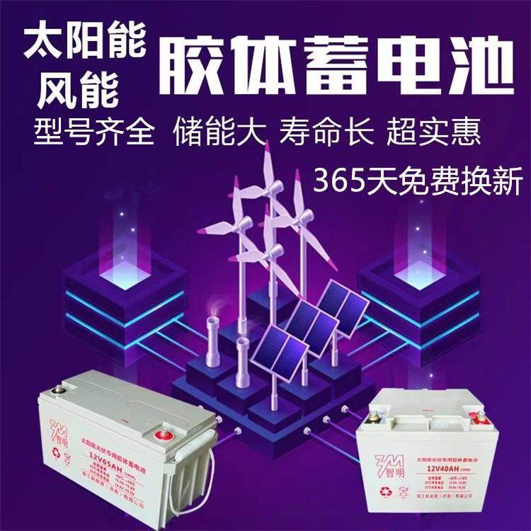 太阳能胶体蓄电池12v100ah长寿命12v200A光伏监控路灯免维护铅酸