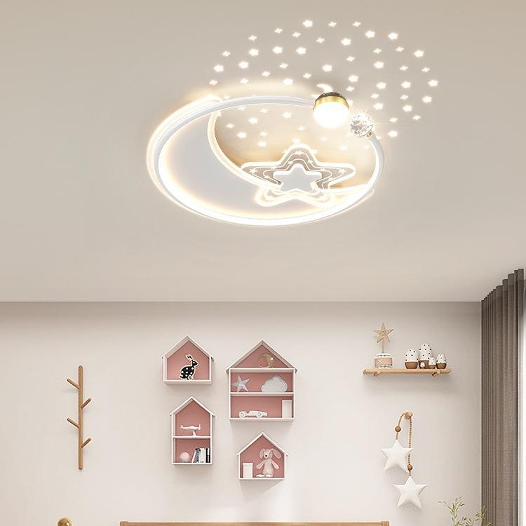 卧室灯现代简约儿童房男孩女孩公主房间吸顶灯2023年新款中山灯具