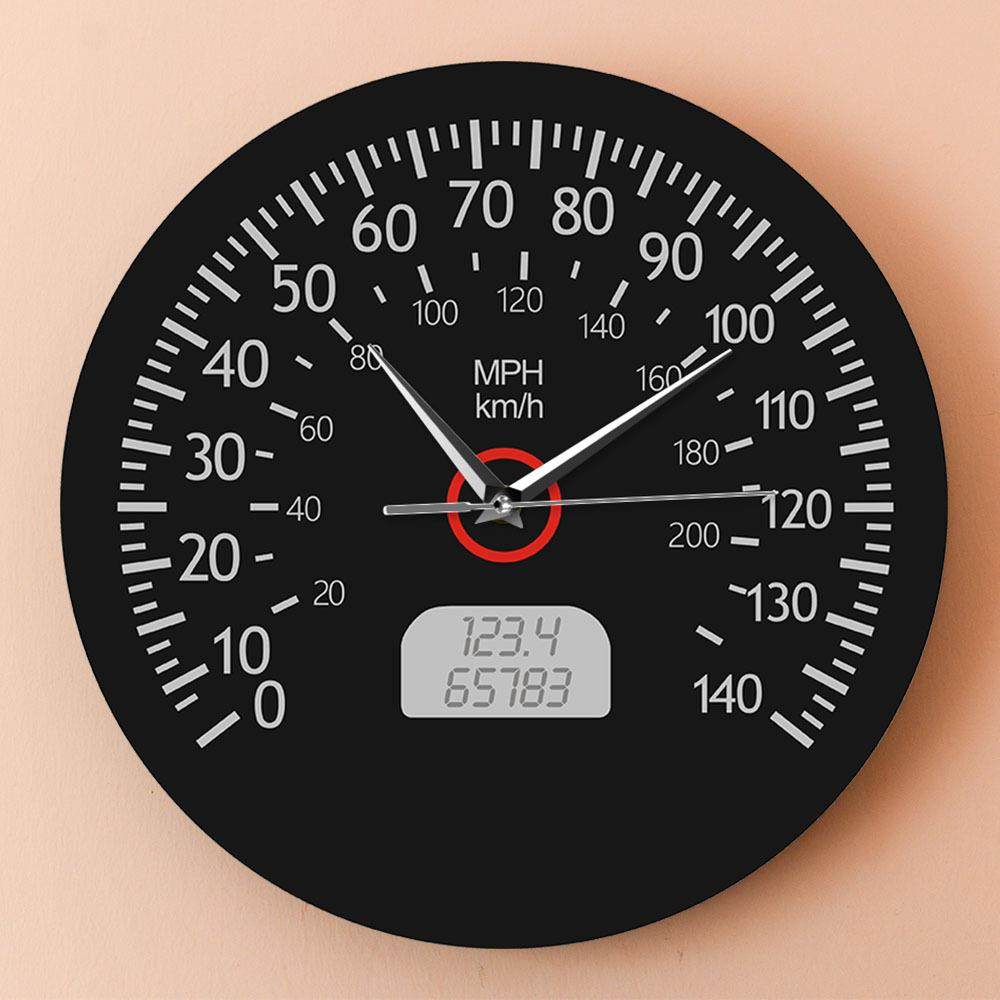 现代简约汽车速度公里仪表盘黑色挂钟时钟家居客厅装饰墙钟,自行车/骑行装备/零配件,更多零件/配件,淘宝优惠券,粉丝福利购,淘宝优惠卷