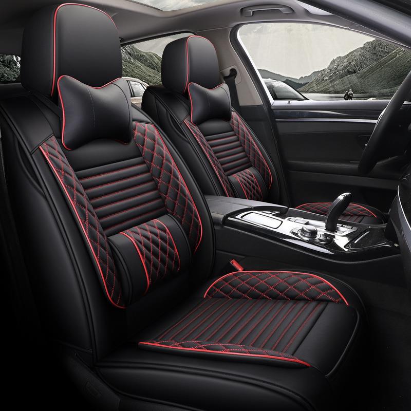 2020年新款汽车座垫全包全皮固腰绗绣四季可用坐垫套