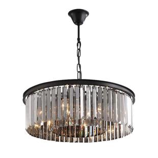 美式水晶吊灯现代水晶灯具客厅灯卧室灯餐吊灯北欧复古工业风灯具