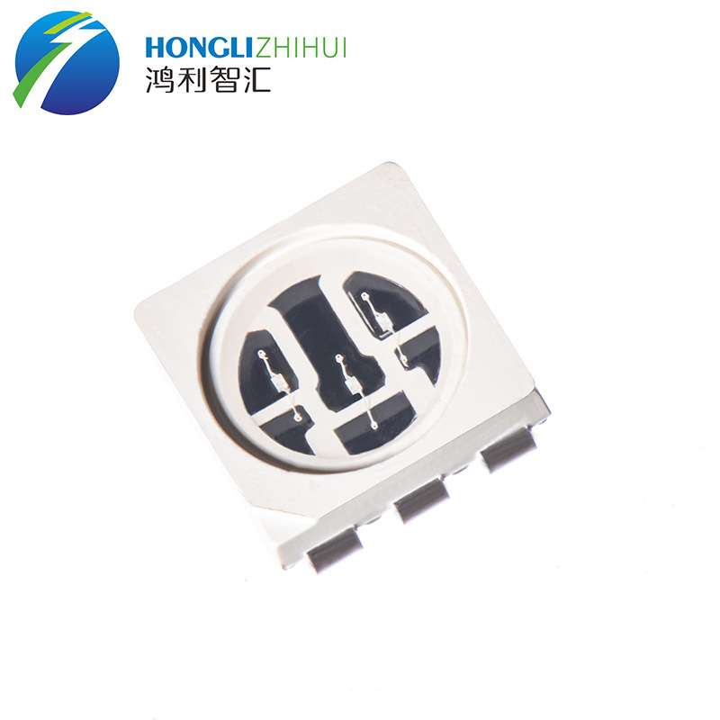 鸿利灯珠 5050黄光 20mA*3 电压1.8V-2.2V 波长586nm-596nm