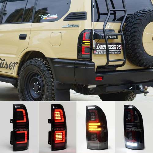 适用于丰田96-02款陆霸霸道3400/FJ90/LC95后尾灯总成LED刹车灯