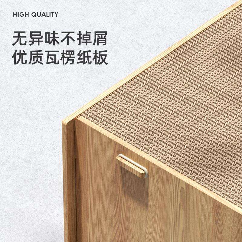 POPO猫抓板猫窝一体耐磨不掉屑磨爪器耐用猫爪屋瓦楞纸猫咪房子盘图片