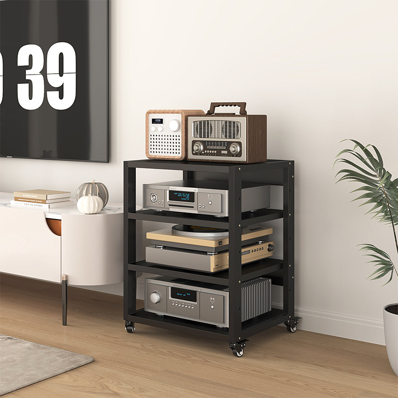 重型功放机架机柜胆机支架发烧hifi音响机柜调音台点歌机柜CD脚架