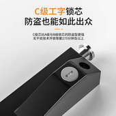 地锁旋转门锁有框玻璃门锁铝合金双门插销落地插锁防盗自动插销锁