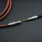 3.5mm母一分二双莲花RCA音频线手机电脑音频延长怪兽转接线