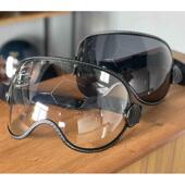 遮阳防雾挡风护目镜日夜用 4复古盔半镜全盔四季 绑带风镜 泡泡镜3