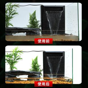 大型底部排水乌龟缸带晒台免换水玻璃龟鱼缸生态饲养缸宠物龟箱