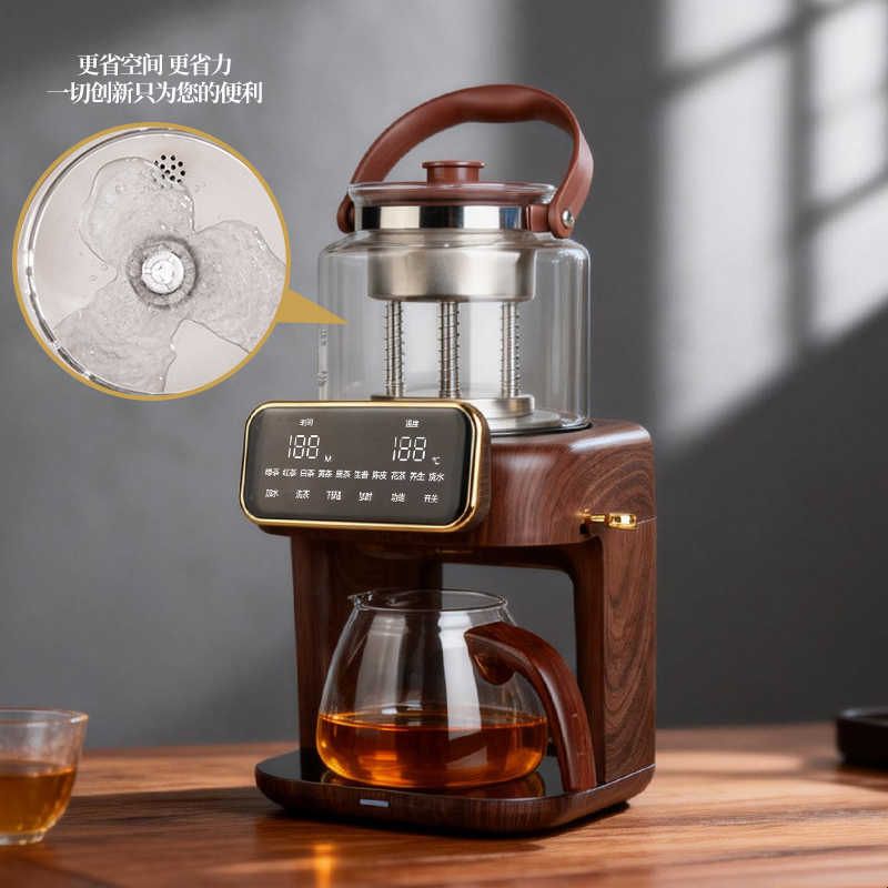 萃礼纯钛萃茶煮茶器养生壶萃茶蒸汽全自动真空喷淋蒸煮自动上水图片