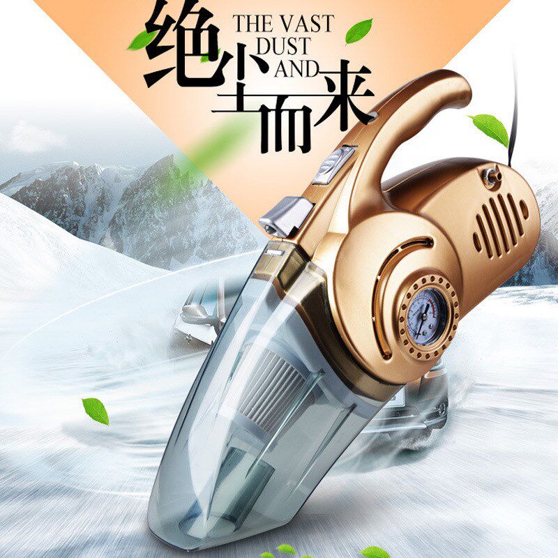 速发厂家车载汽车用品汽车大功率吹尘器12V 四合一胎压干湿两用