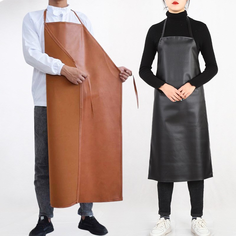 速发防水防皮皮革围裙男工作服劳保耐厂水产加工磨干活长款pu软油