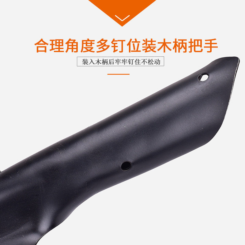 速发户外园林工具农用木柄大号方铲家用挖土平头铁钢铲铁锹铁撬大