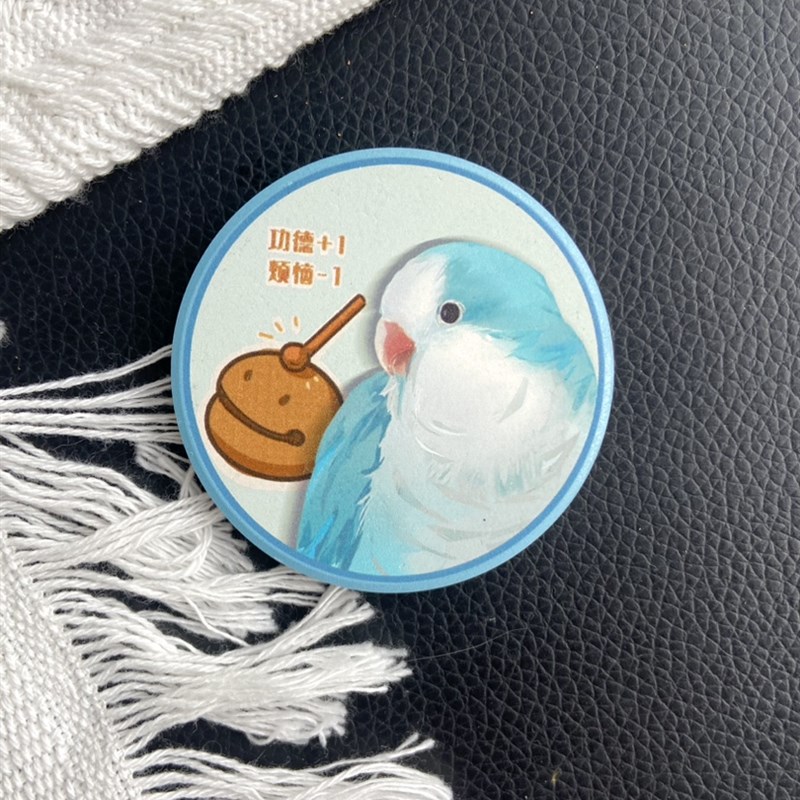 速发鹦鹉星球玄凤牡丹小太和尚灰鸟鹦鹉咖啡杯垫冰箱贴硅藻泥龙