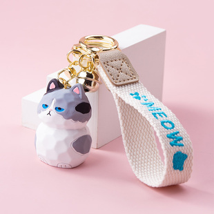 速发汽爱小猫扣挂件致意手绳可车链圈环精创士挂饰