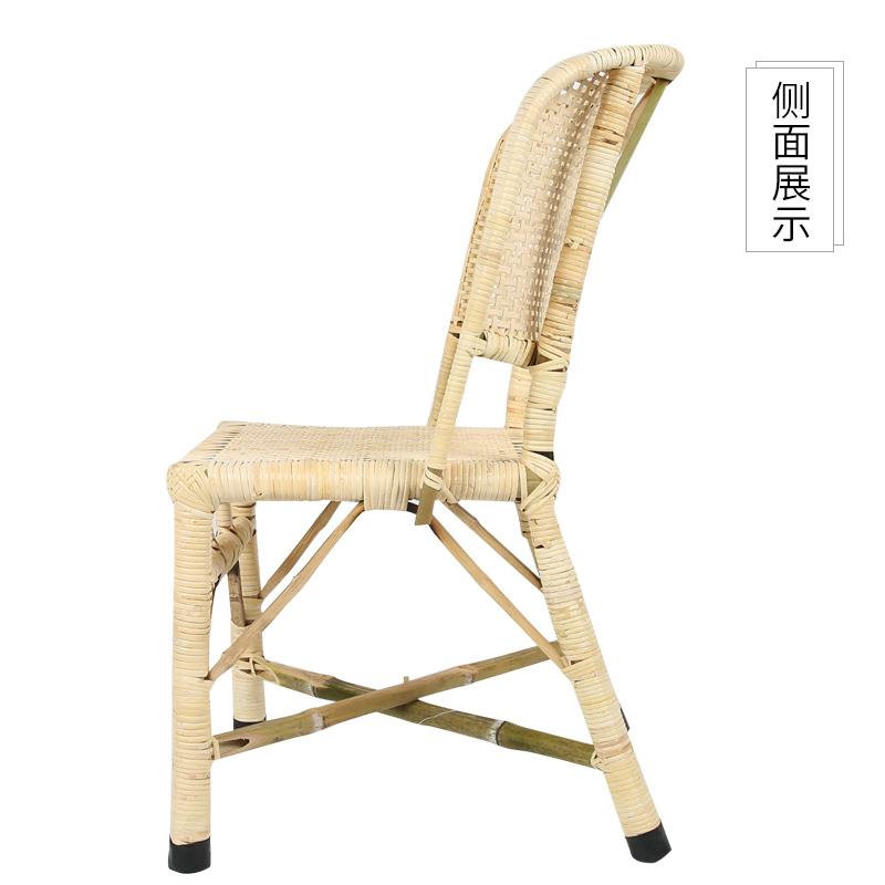 速发椅子小藤椅真藤儿童靠背藤编织宝宝椅扶手老人休闲椅家用台