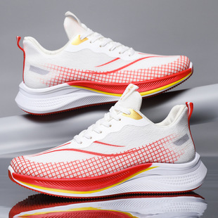 新款 潮流百搭轻便学生鞋 男式 子休闲时尚 网面透气跑步运动鞋 运动鞋