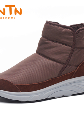 TNTN冬季保暖防水加厚底东北羊毛加绒男女士哈尔滨雪地靴棉鞋靴子