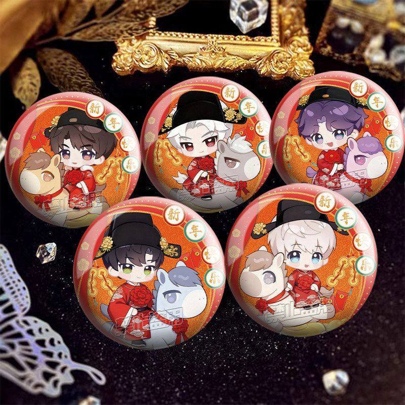 恋与深空Q版二次元新年吧唧双闪徽章夏以昼秦彻祁煜黎深沈星回,模玩/动漫/周边/娃圈三坑/桌游,动漫徽章/立牌,淘宝优惠券,粉丝福利购,淘宝优惠卷