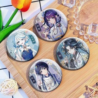 原神同人双闪吧唧散兵胡桃芙宁娜