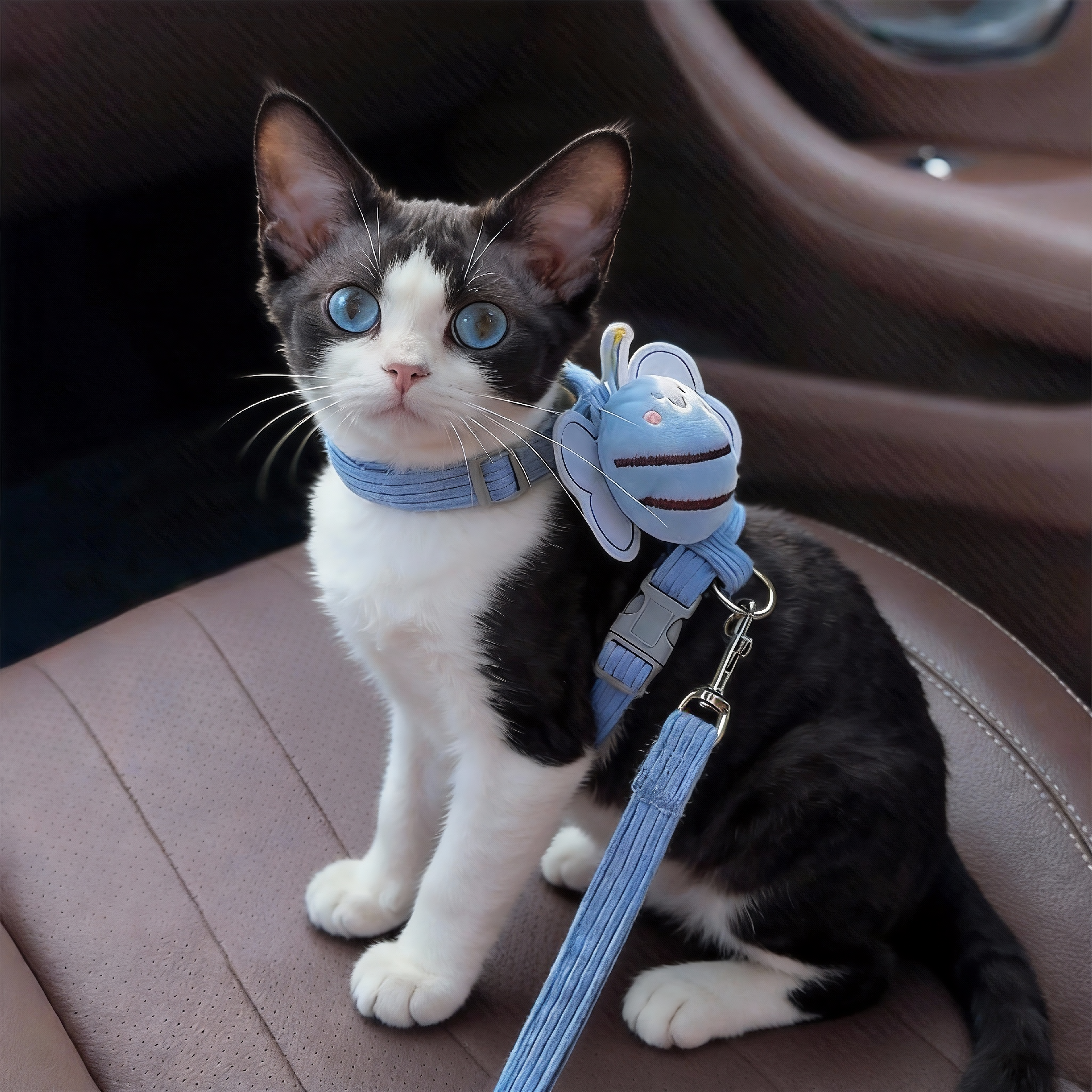 猫咪牵引绳防挣脱外出专用可调节宠物绳遛猫专用溜小猫链子猫绳子,宠物/宠物食品及用品,猫牵引绳,淘宝优惠券,粉丝福利购,淘宝优惠卷