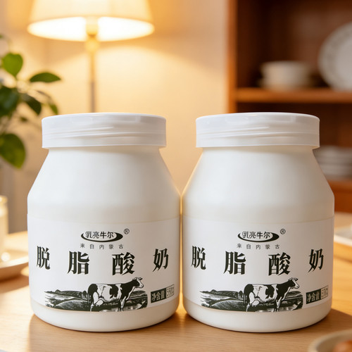 牛尔脱脂酸奶560克x2瓶