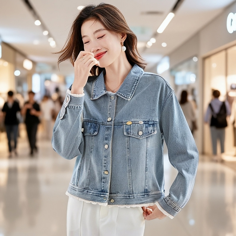牛仔外套女短款2026春季新款韩版宽松休闲今年流行小个子夹克上衣