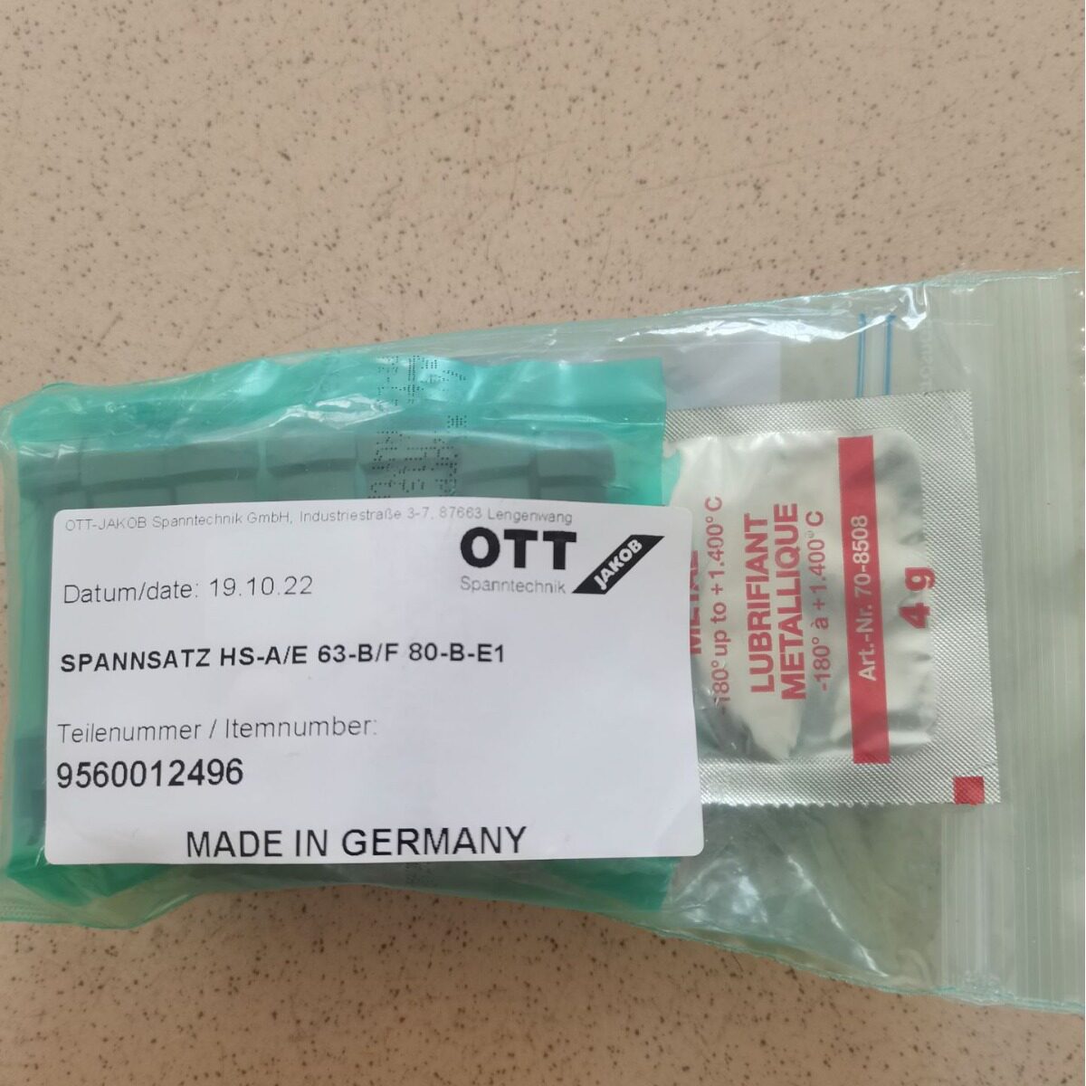 优势OTT-JAKOB拉爪不带螺栓95.600.124.9.6锁紧工具9560012496
