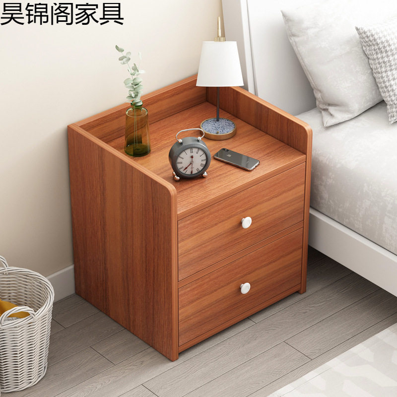 床头柜简约现代简易床边柜带锁迷你小型储物柜家用卧室床边收纳柜