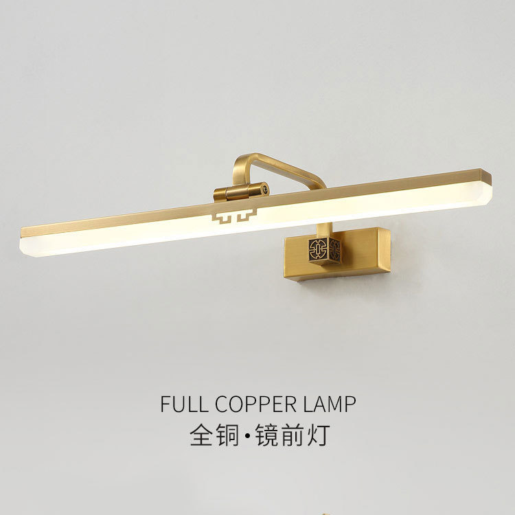 全铜LED浴室镜前灯美式轻奢
