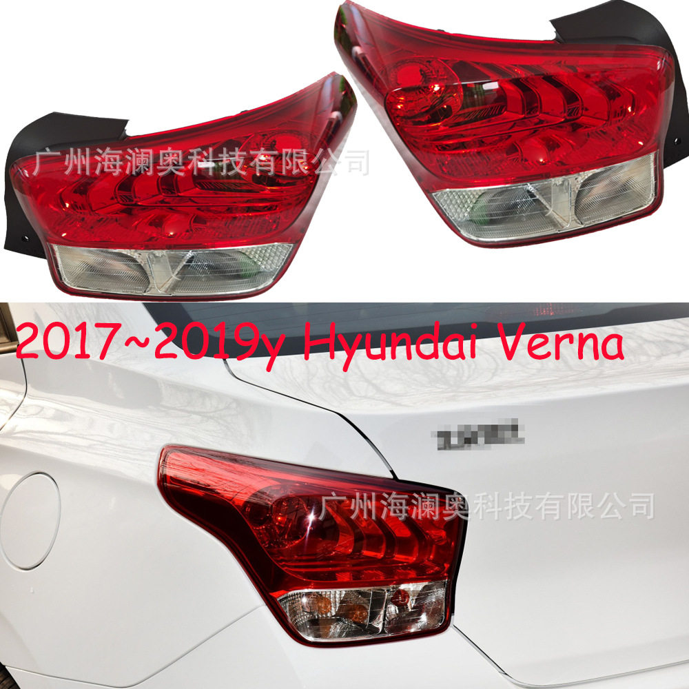 适用于现代瑞纳尾灯刹车灯后杠灯雾灯2017~2019款无灯泡verna