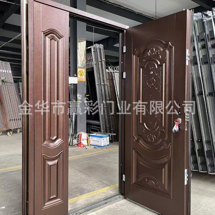 家用铝合金防盗门别墅新中式单门入户门简约大气安全门进户门工厂