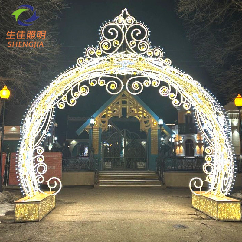 LED装饰灯新年灯 动物造型灯杆装饰图案灯 定制圣诞文旅景观灯