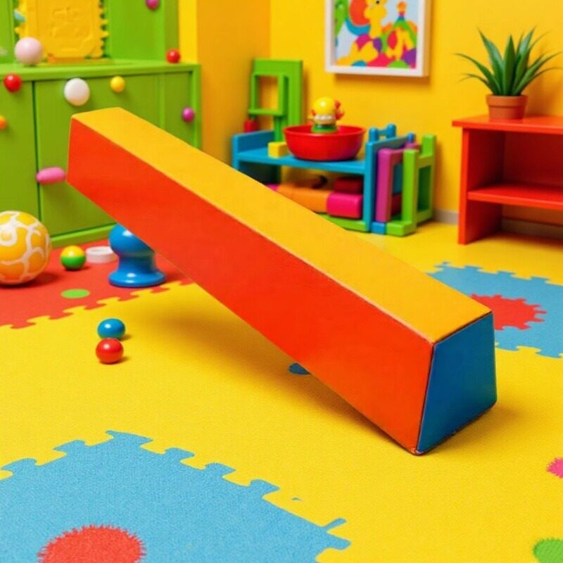幼儿园早教体适能软体加厚防滑平衡木少儿专业训练教具平衡条批发