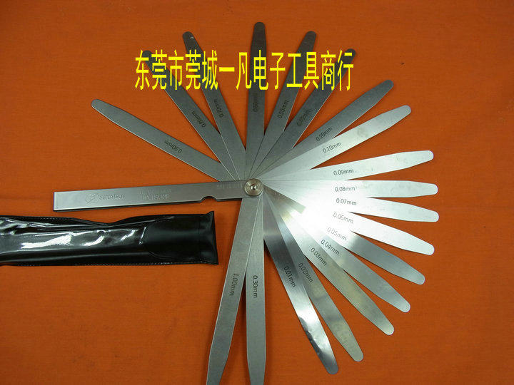 日本SUPERTECH间隙片间隙规厚薄规塞尺150ML0.01-1mm19片