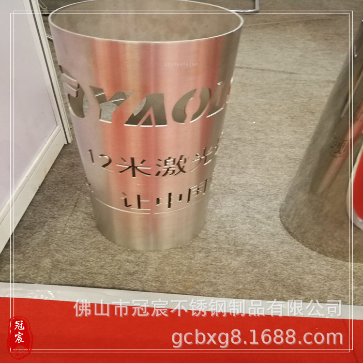 武汉水疗会所花瓶不锈钢立柱玫瑰金800mm高葫芦管异型水涨柱