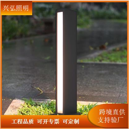 室外LED草坪灯方形亚克力庭院灯户外公园草地路灯铝材现代广场灯