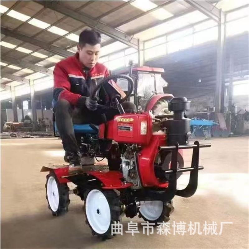 出口电启动照明微耕机两驱大直连手扶旋耕机农用柴油小型耕地机