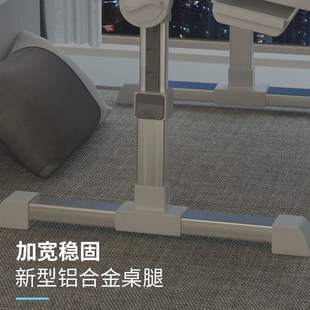 床上小桌子学习桌可折叠升降电脑桌书桌宿舍学生wV写字床用家用卧