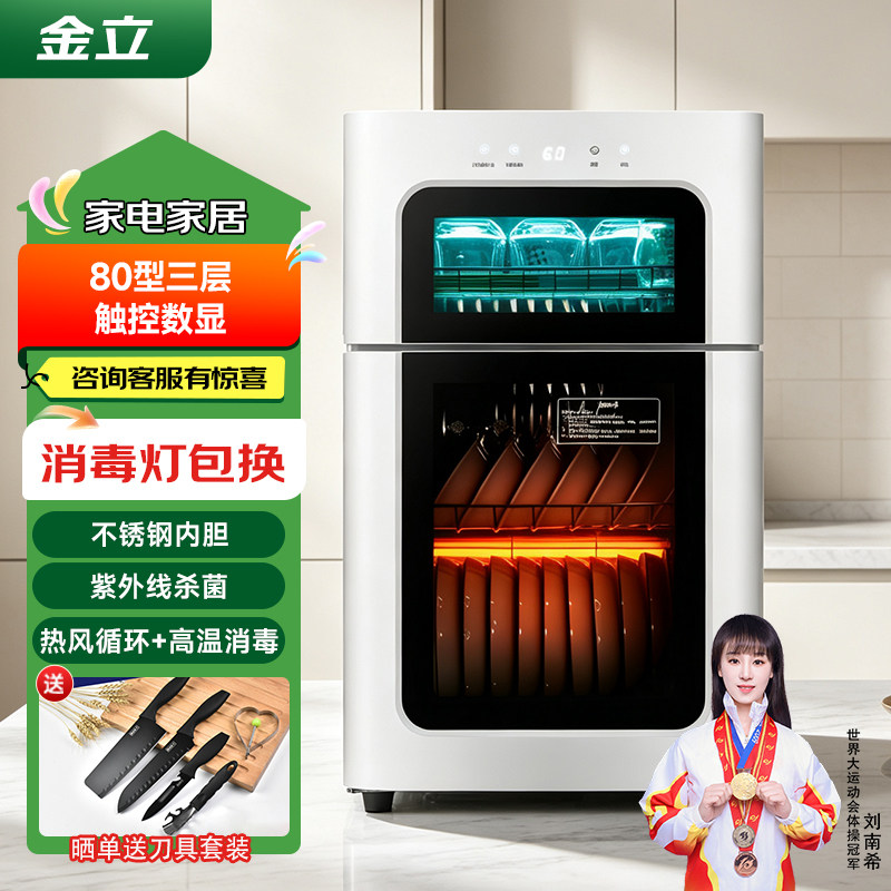 金立厨电消毒柜小型台式茶具杯子消毒柜办公室会议杯水杯消毒柜