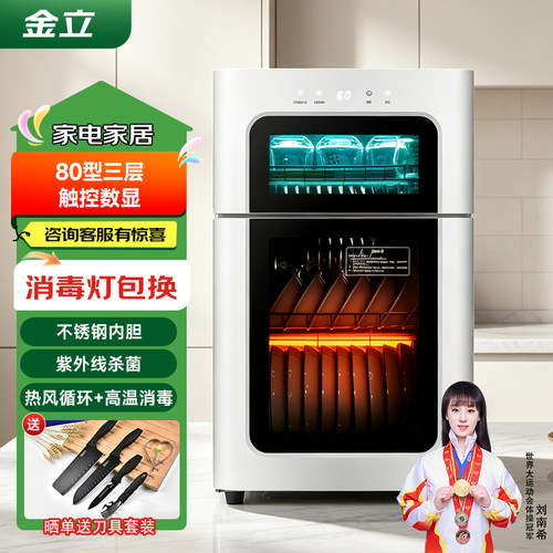 金立厨电消毒柜小型台式茶具杯子消毒柜办公室会议杯水杯消毒柜