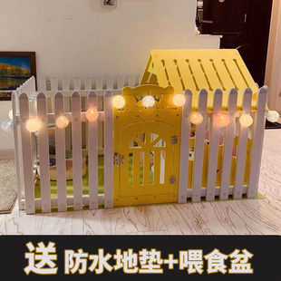 宠物狗围栏猫笼子小型犬泰迪博美狗栅栏法斗小狗隔离护栏别墅遮阳