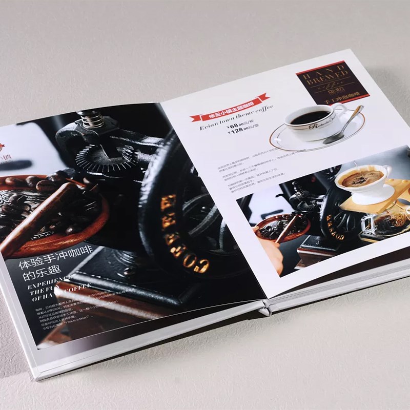 定做西餐食谱制作定制设计餐牌硬壳精装高档创意日韩菜单本印刷